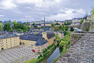Casemates, And Old Town From Luxe Burg, Luxembourg City