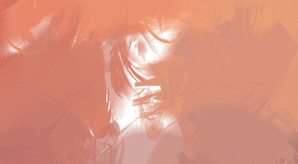 Abstract background of colorful brush strokes. Brushed vibrant wallpaper. Painted artistic creation. Unique and creative illustration.