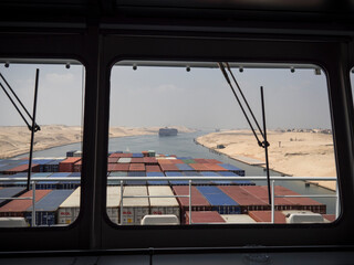 Suezkanal, Containerschiff