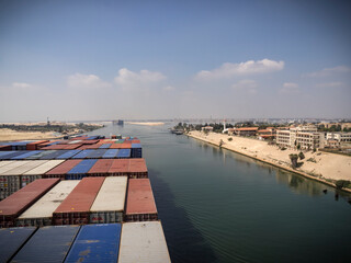 Suezkanal, Containerschiff