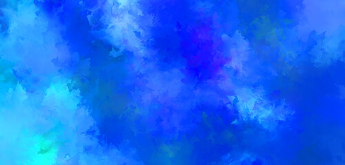 2D illustration of colorful brush strokes. Decorative texture painting. Vibrant paint pattern backdrop.