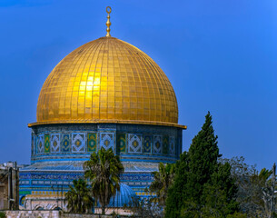 Dome Of The Rock On The Temple Mount, Jerusalem, Israel