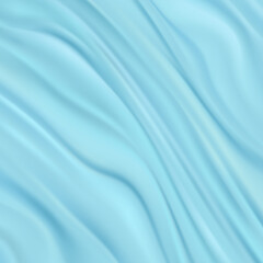 Fototapeta na wymiar Abstract vector liquid or flowing background in blue or turquoise color.