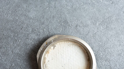 An empty baking dish