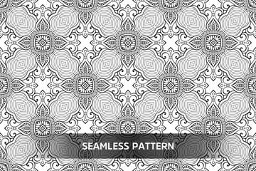 Seamless tribal texture geometric design