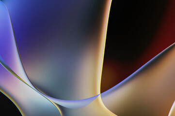 Abstract background. Fluid color gradient waves, with dynamic motion. Neon colorful abstract design of light waves. Illustration For Wallpaper, Banner, Background, Card, Book Illustration, website.