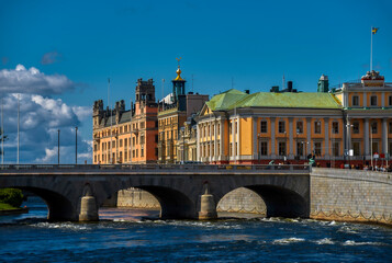 Obraz premium Rosenbad And Sophia Albertina Palace, Stockholm Sweden