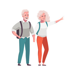 Senior People Illustration