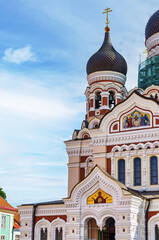 Fototapeta na wymiar Alexander Nevsky Cathedral Tallinn, Estonia