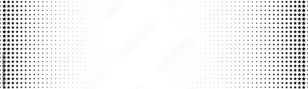 Poster halftone in abstract style. geometric retro banner vector texture. modern print. white and black bac