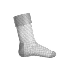 Mid Calf Sock Composition