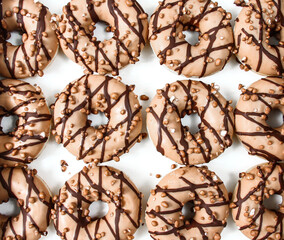  Assorted Donuts (Doughnuts) of Various Flavors	