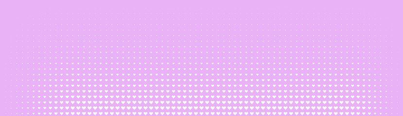 Halftone in abstract style. Geometric retro banner vector texture. Modern print. White and pink background. Light effect.