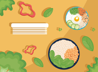 Healthy bowls banner