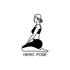 Yoga Hero Pose Composition