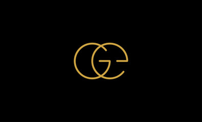 GE EG logo Monogram Design Vector illustration