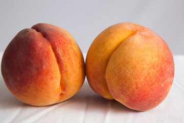 Sweet Ripe Peaches together