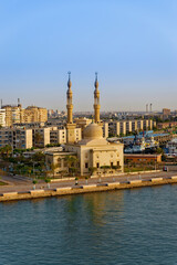 Mosque In Suez, Suez Canal, Egypt
