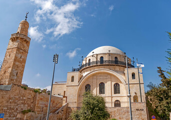 Fototapeta na wymiar Israel, Hurva Synagogue, Jerusalem