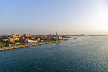 Fototapeta na wymiar Mosque In Suez, Suez Canal, Egypt