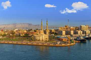 Obraz na płótnie Canvas Suez, Suez Canal, Egypt