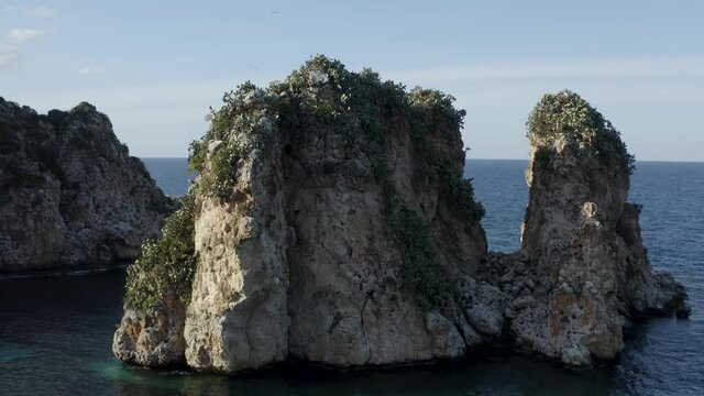 The trap of Scopello is one of the most important and ancient in all of Sicily. Blue sea with the stacks. Relax in Sicily. One of the most beautiful bays in Italy.