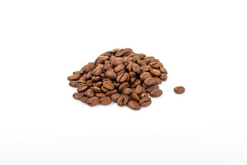 coffee bean. coffee beans  on white background. roasted coffee,
