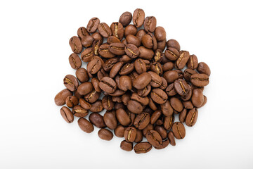 coffee bean. coffee beans  on white background. roasted coffee,