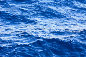 abstract background, texture sea blue water, waves and ripples on the ocean, sea pattern wallpaper