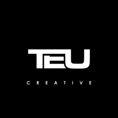  TEU Letter Initial Logo Design Template Vector Illustration