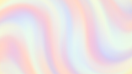 Twisted vibrant iridescent blurred gradient of pastel with smooth movement of the gradient in the frame with copy space. Abstract wallpaper background concept
