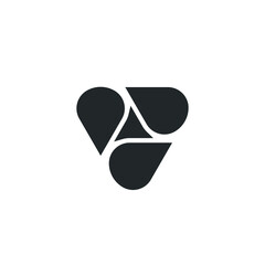 Abstract logo motion - geometric shape futuristic illustration liquid element geometry technology tech flux twist warp fantasy