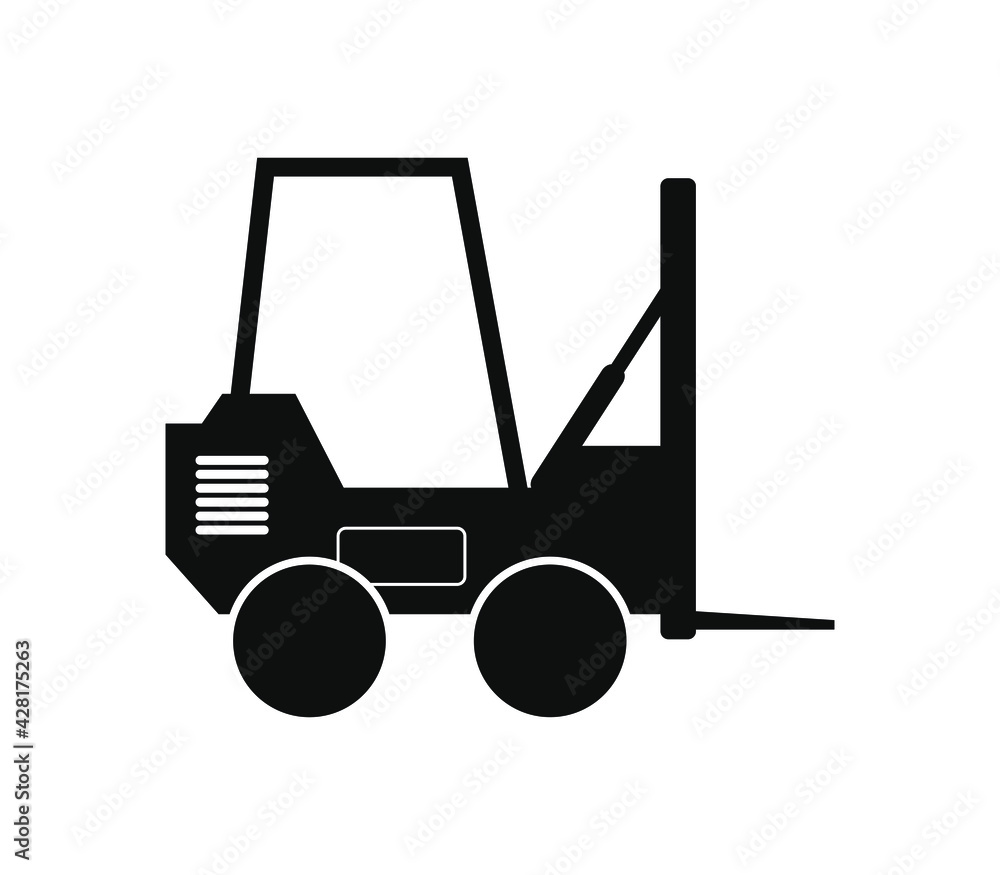 Poster Forklift icon