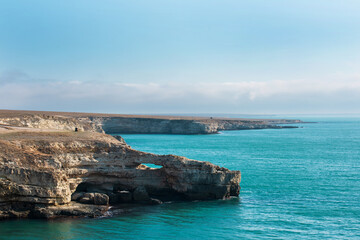 Fototapeta na wymiar Picturesque sea landscape. Tarkhankut Peninsula, Crimea