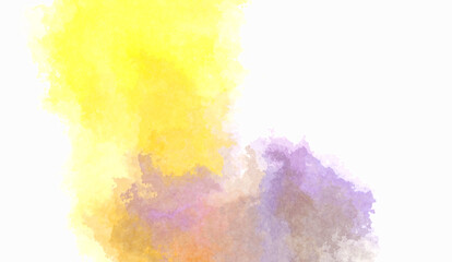 Watercolor painted background. Abstract Illustration wallpaper. Brush stroked painting. 2D Illustration.