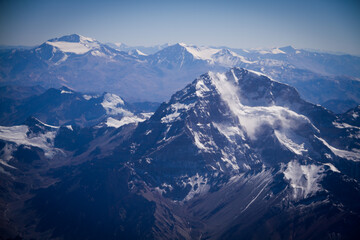 landscape with snow and mountains