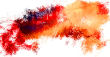 Brushed Painted Abstract Background. Brush stroked painting. Artistic vibrant and colorful wallpaper.