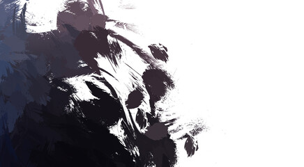 Brushed Painted Abstract Background. Wild chaotic brushstrokes. Strokes of paint. 2D Illustration. Brush stroked painting.