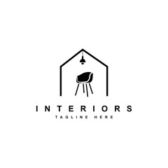 Home Furniture logo design illustration vector template