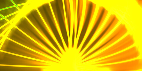 Obraz premium Neon colorful abstract design of light waves. Digital background with neon light glowing effect. Bright rays wallpaper.