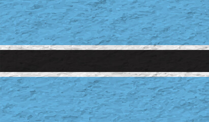 Botswana grunge flag. Vector illustration.