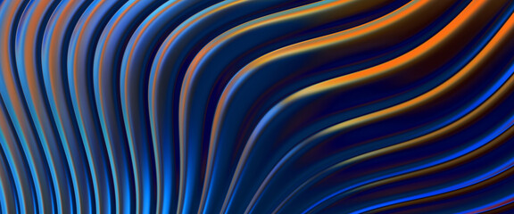 Abstract background. Colorful wavy reflective design wallpaper. Graphic illustration for wallpaper, banner, background, card, book cover or website.