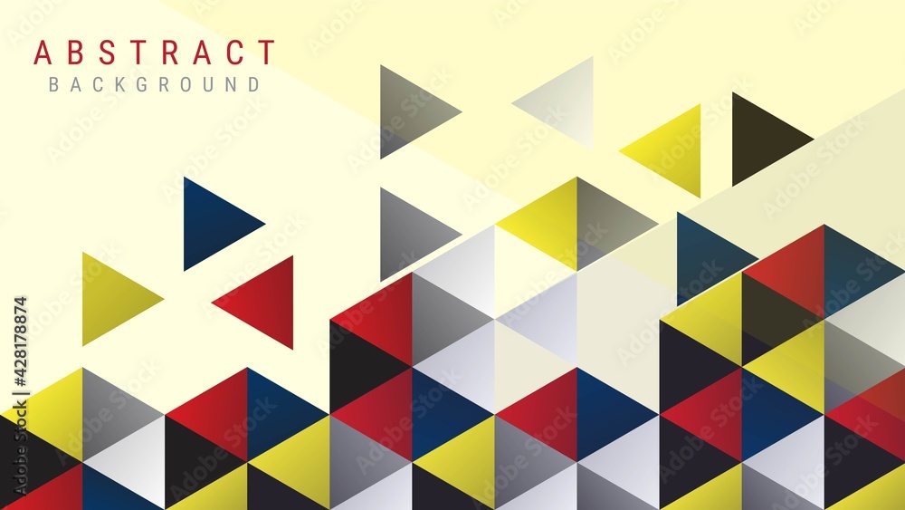 Aufkleber Abstract background colorful modern design with triangle shape. vector illustration