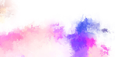 Brushed Painted Abstract Background. Brush stroked painting. Artistic vibrant and colorful wallpaper.