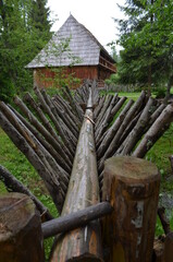 Prosty naturalny płot