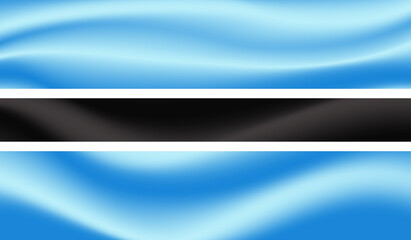 Botswana grunge flag. Vector illustration.