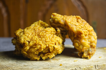 2 pieces of delicious fried chicken