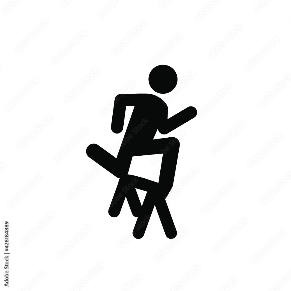 Poster gymnast vector icon. editable stroke. linear style sign for use on web design and mobile apps, logo.