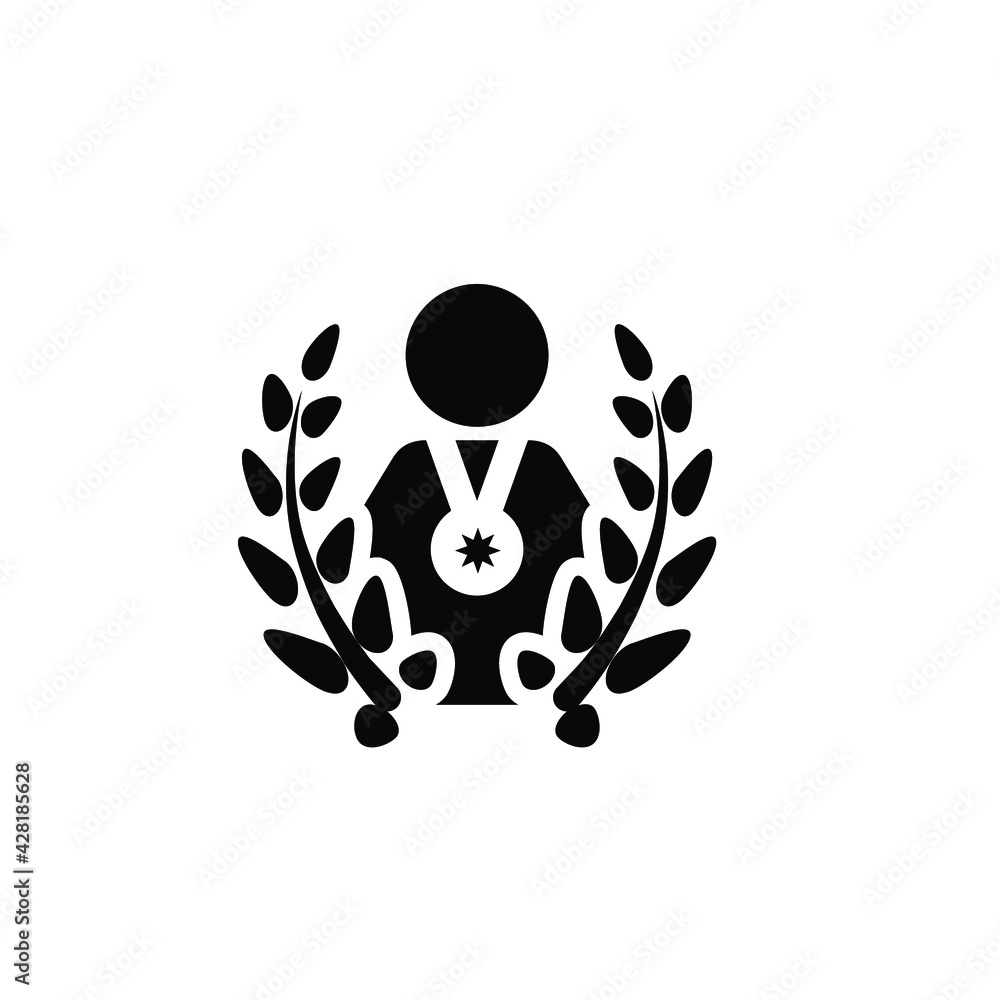 Poster gymnast vector icon. editable stroke. linear style sign for use on web design and mobile apps, logo.