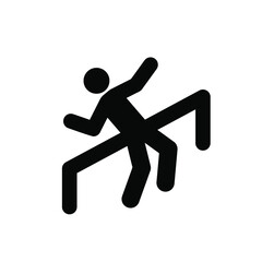 Gymnast vector icon.  Editable stroke. Linear style sign for use on web design and mobile apps, logo. Symbol illustration. Pixel vector graphics - Vector